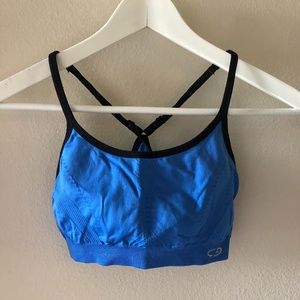 Blue Small Champion Adjustable Sports Bra
